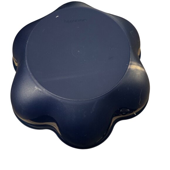 Tupperware Chip and Dip Serving Bowl‎ Blue Plastic 13" Diameter - Picture 5 of 6